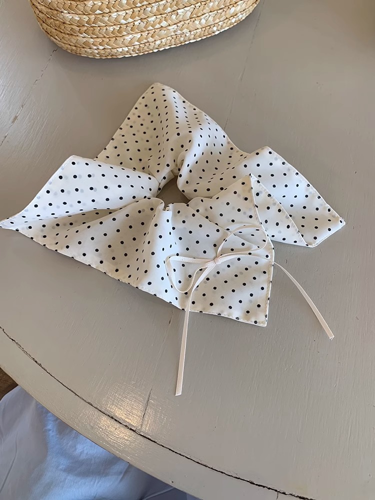 Chiang Mai holiday simple polka dot bow hair tie headband hair accessory, French fashion ponytail ribbon hair accessory for women pic 12