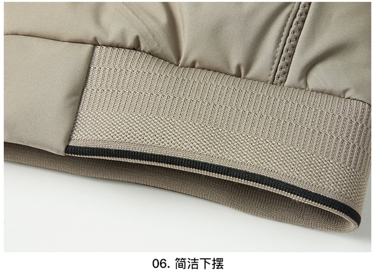 新款男士羽绒服棒球领蓬松开衫上衣灰鸭绒羽绒服男休闲冬季外套男详情21