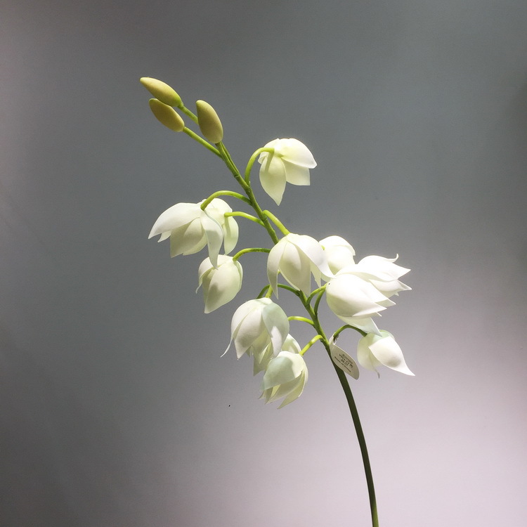 Dongli Flower Industry [Factory Direct Sale] Wholesale of modern and simple living room and dining table decoration artificial flowers, bell flower, Silk Orchid pic 6