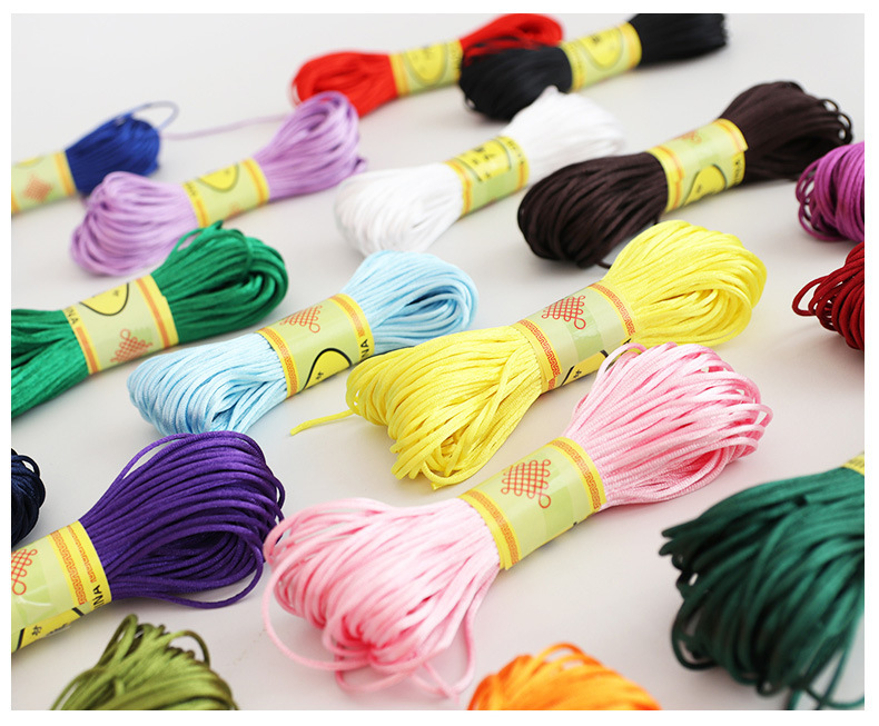 Korean Silk Thread No. 7, small tie tassel thread, diy hand-woven rope, Chinese knot thread, jewelry, 1.5mm pic 15