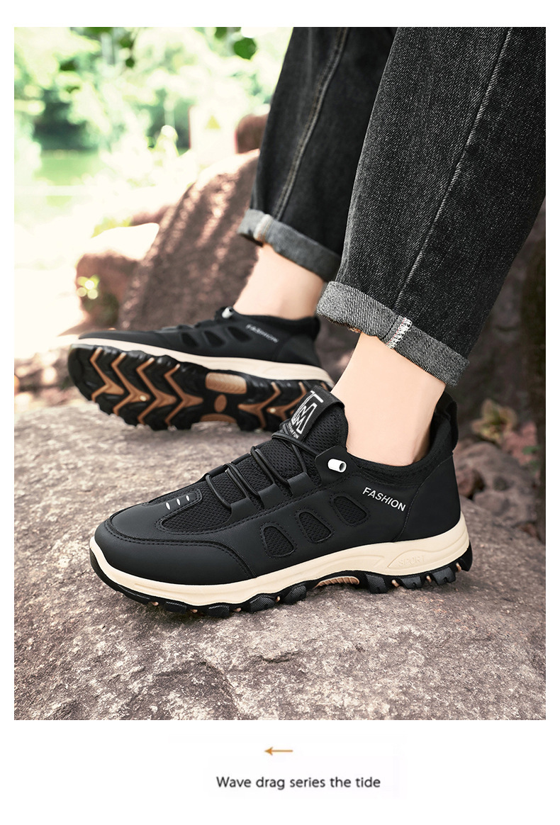 男鞋2024春秋新款透气舒适休闲软底运动鞋代发中老年户外登山鞋男详情15