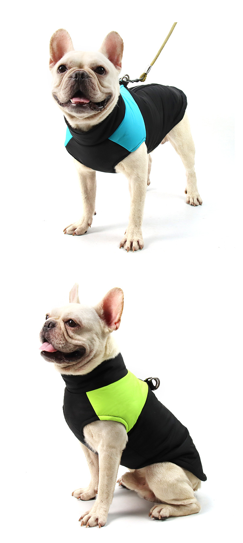 Amazon autumn and winter pet clothing, windproof thickened dog cotton-padded clothes, warm French bulldog clothes, dog clothing wholesale 678 pic 11