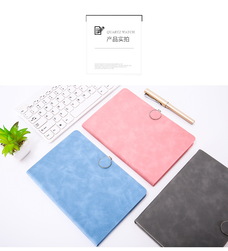 Customized b5 business wholesale notebook set, student planner soft leather gift, a5 notebook custom logo pic 29