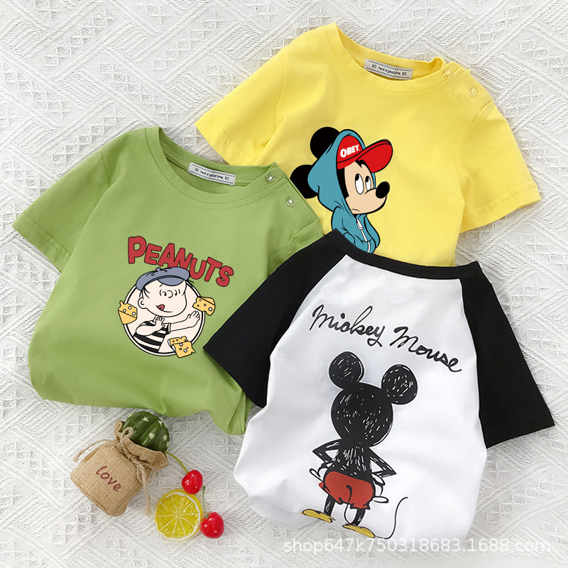 童装短袖t恤2024新款时髦中小童女孩夏装体恤衫儿童夏季童装上衣详情12