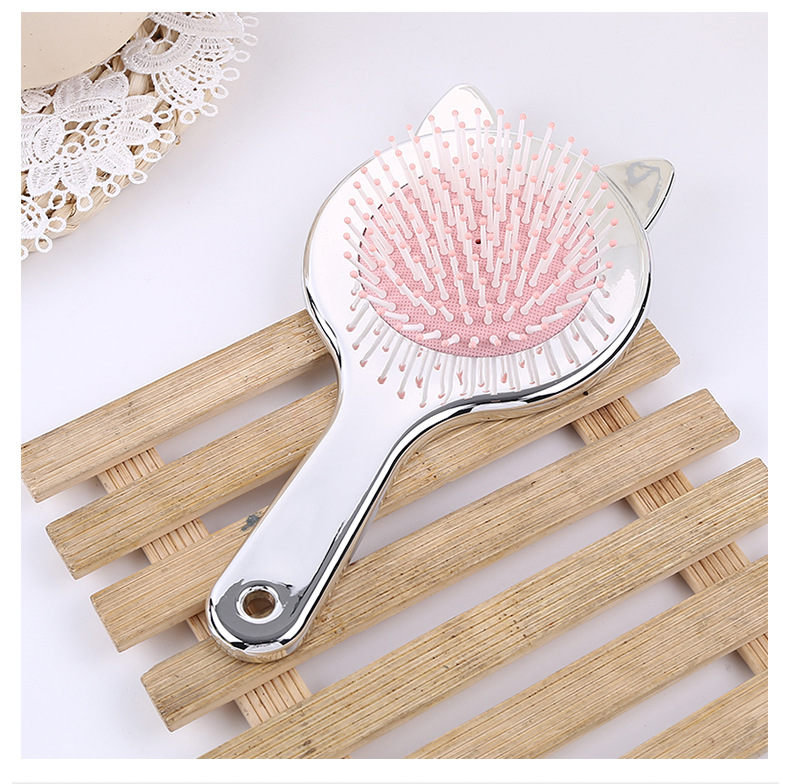 Cute and compact cat air cushion comb with Japanese and Korean style, fashionable and fragrant hair comb with a girlish heart, airbag hair massage comb pic 19