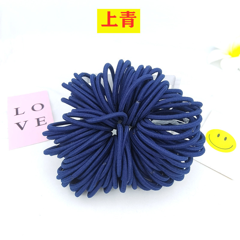 Wholesale of 4MM thick hair ties, colorful high-elasticity hair ties, rubber bands, basic hair bands and hair accessories from Europe and America pic 40