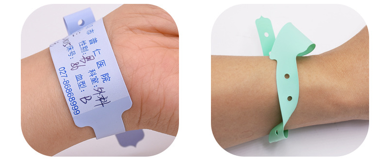 Disposable high-quality PVC medical wristband, waterproof and alcohol-proof for adults and children, medical identity recognition pic 3