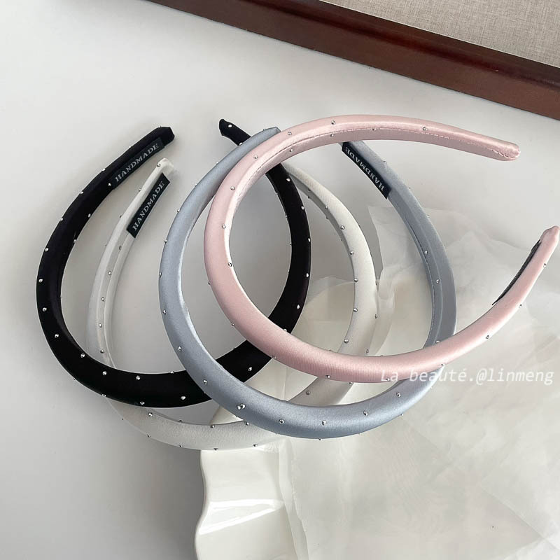 Korean-style fashionable starry sky fabric sponge hairband 2025 new style versatile hairpin, popular high head top headband hair bundle pic 8