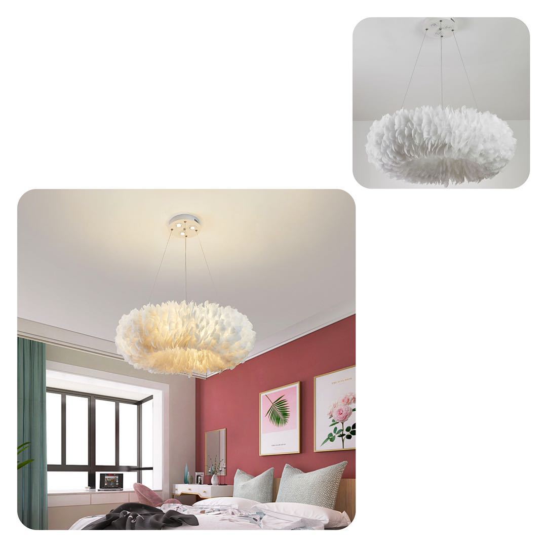 In stock, there are feathered fabric with white goose feathers, feathered edge lampshades, chandelier strips, light strips, decorative clothing accessories pic 14