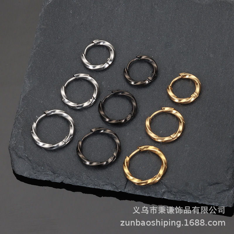 复古宝剑响箭个性嘻哈街头情侣耳环女耳饰潮男耳钉十字剑男士耳夹详情4