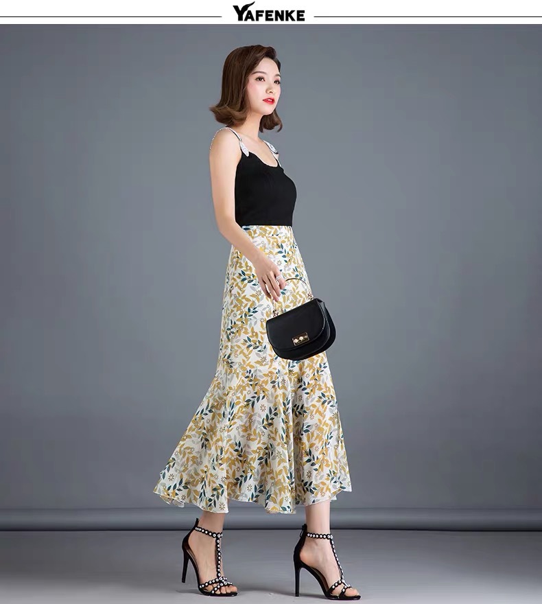 New satin chiffon printed fabric with small floral plain weave chiffon and silk-like dress and pajama printed fabric pic 35