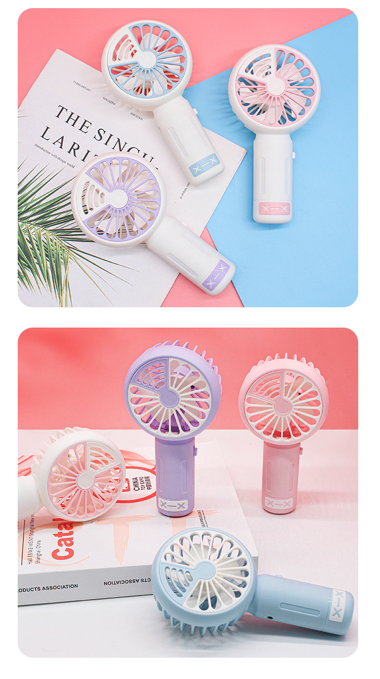 夏季便携充电风扇小巧可爱手持风扇USB充电风扇批发厂家高质量电扇学生办公小风扇详情10