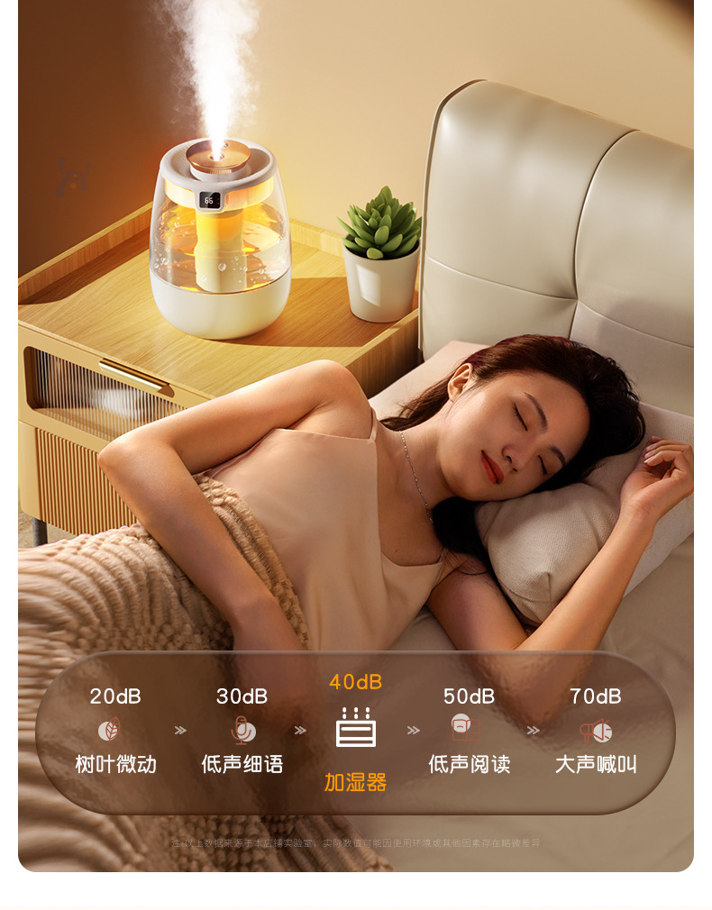 新款2L双喷加湿器usb大容量家用静音卧室办公室小夜灯数显加湿器详情30