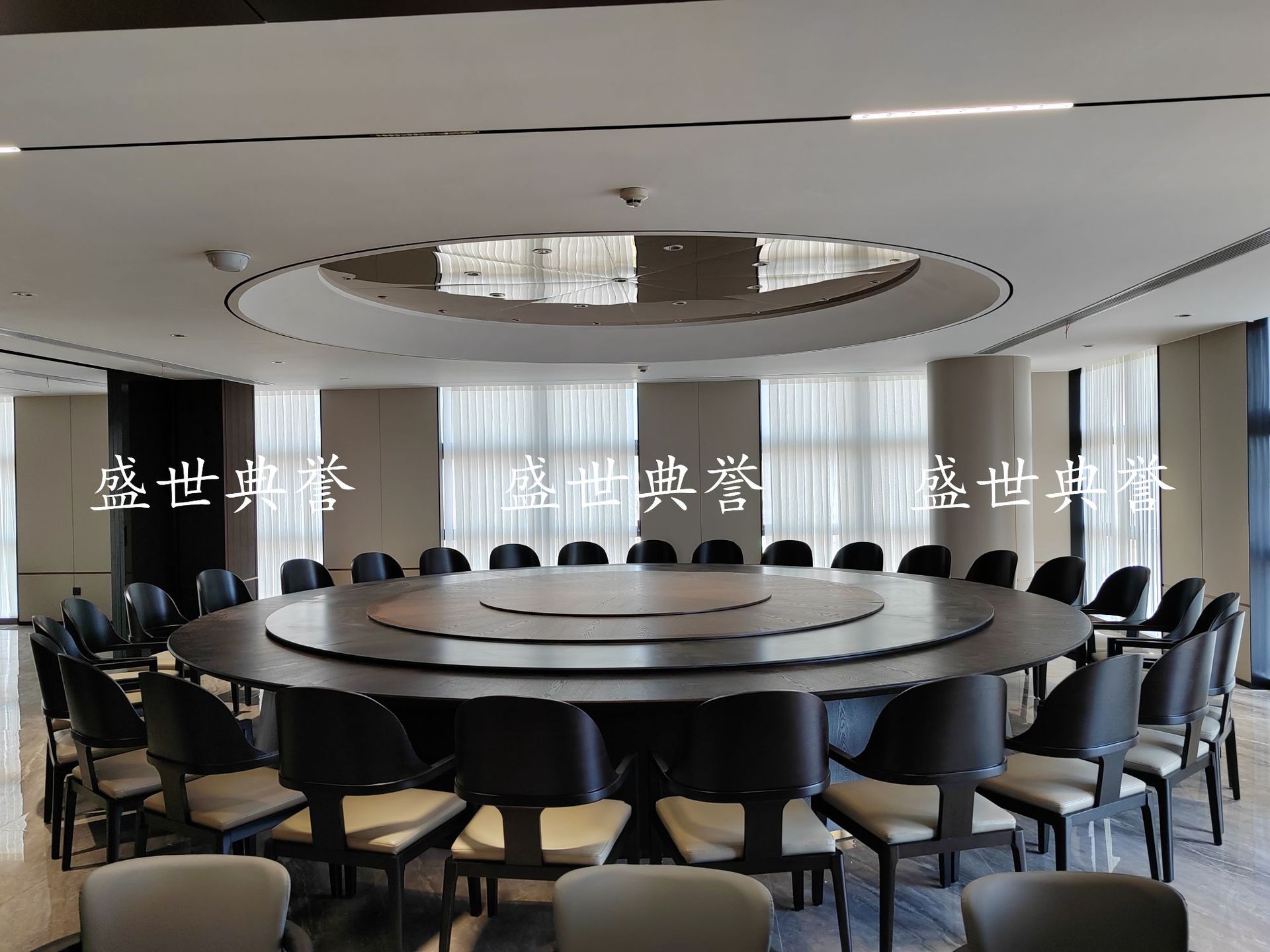 Xiamen International Hotel Solid wood dining tables and Chairs, internal club business reception solid wood chairs, designer light luxury chairs pic 17