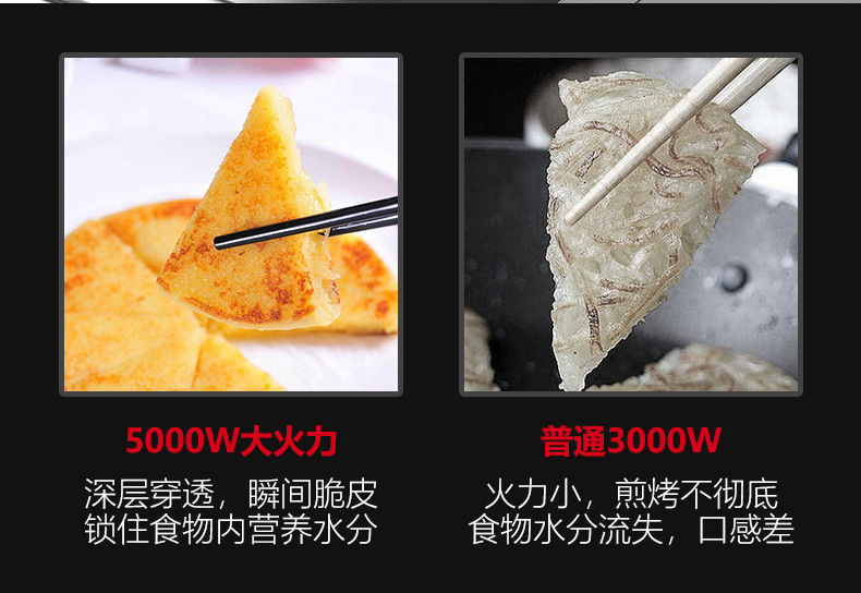 麦大厨商用电饼铛自动控温新款双面加热烙饼机千层饼不粘锅煎饼机详情8