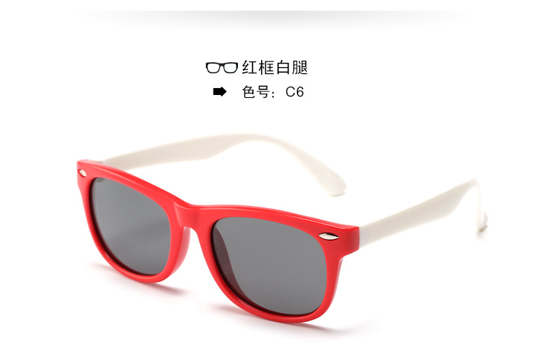 Nuevos niños gafas de sol polarizadas moda niños niñas personalidad cartoon rice booking baby shores wholesale pic 22