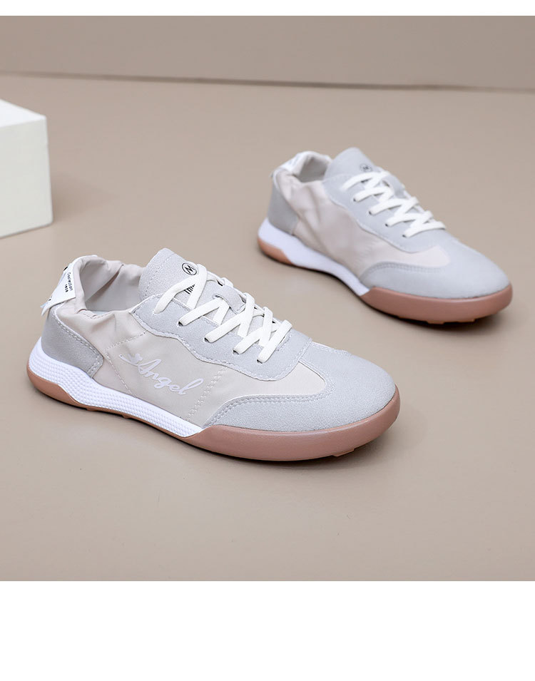 ins韩新款阿甘鞋女2024春夏学生运动跑步鞋休闲鞋松紧拼接休闲鞋详情23