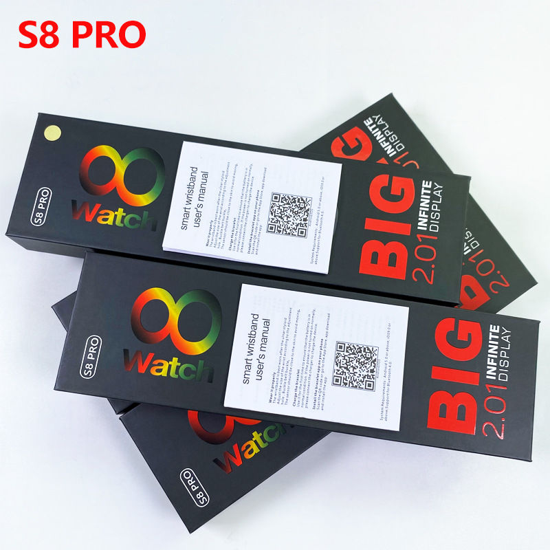 跨境TK新款S8 Pro蓝牙通话手表 大屏运动计步信息提醒手环工厂详情1