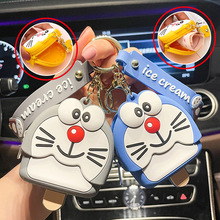 卡通小熊美少女零钱包钥匙扣挂件硅胶耳机硬币收纳包可爱书包挂饰详情17