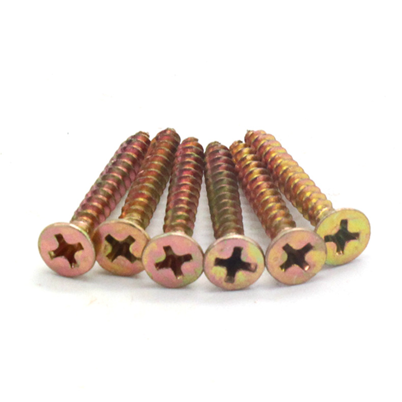 Factory direct sales of high-strength self-tapping screws, flat head cross self-tapping wood screws, fiberboard nails, countersunk quick screws pic 16