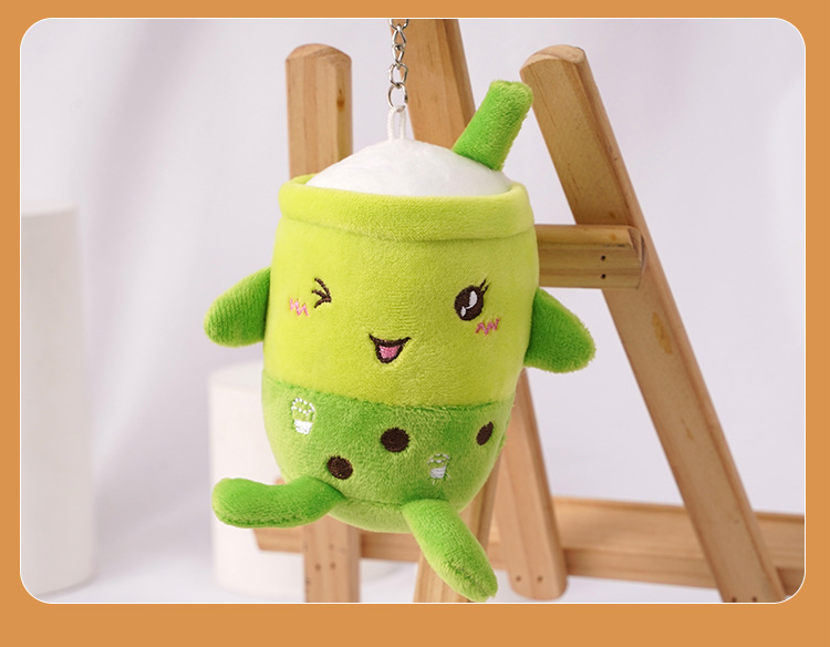 Plush pendants, simulated bubble milk tea cups, toys, schoolbags, pendants, small doll bags, decorative pendants, creative accessories pic 6