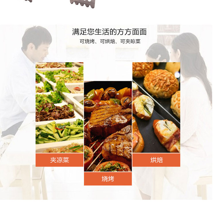 Factory wholesale stainless steel food tongs, extended baking bread tongs, steak tongs, barbecue tongs, thickened and heat-resistant pic 2