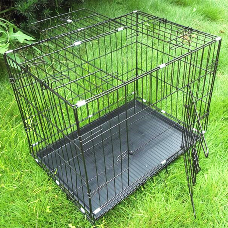 Wholesale Baojie high-end pet dog cages, assembled cages, wire cages, thickened pet cages pic 3