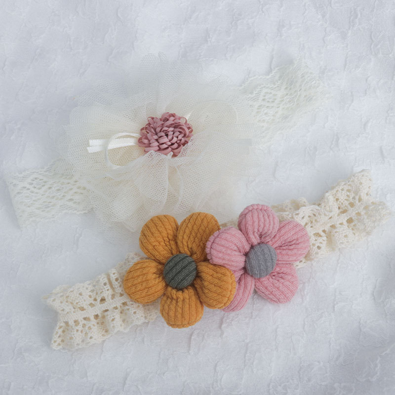 Keai baby hair band, baby girl fontanelle cap, hair flower, hair accessory, newborn hair band, first birthday head accessory, bow pic 3