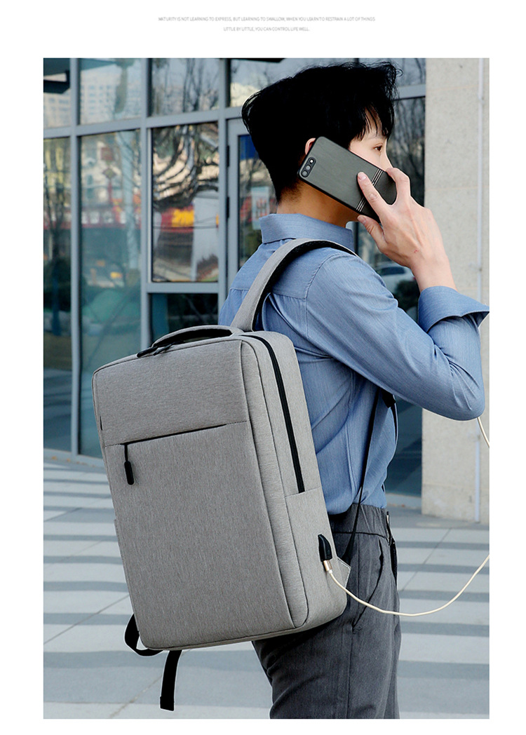 批发米版电脑背包 17寸电脑包大容量双肩包 可做背包 可定 制LOGO详情2