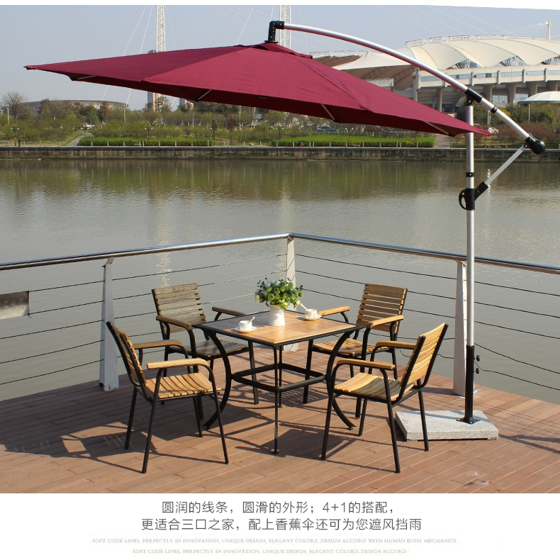 野人谷户外家具实木桌椅 庭院阳台休闲酒吧桌椅套装 户外家具批发详情13