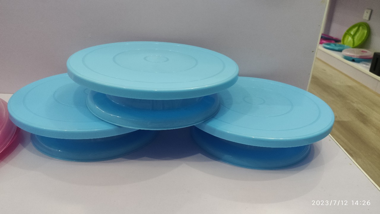 pp塑料裱花工具蛋糕裱花转台 蛋糕转盘烘焙转台 旋转蛋糕裱花台详情1