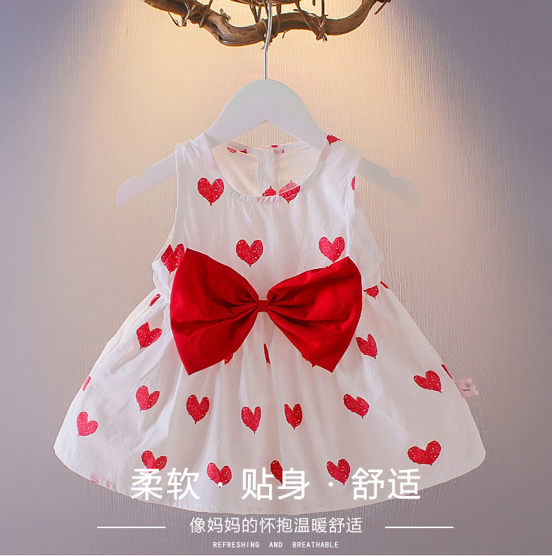 A free shipping summer dress for girls, a stylish Korean-style baby princess dress, a summer halter dress, a one-year-old baby dress pic 20