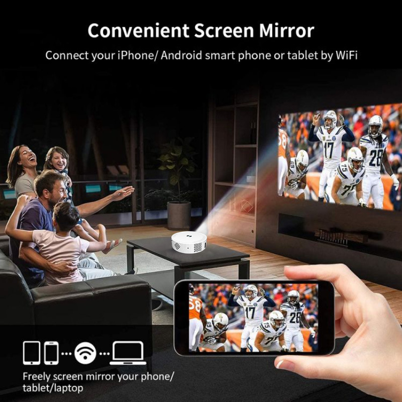 Cross-border Z8 Overseas Android 32G high-definition projector for home use, portable wireless screen projection, mobile phone wifi, home theater pic 22