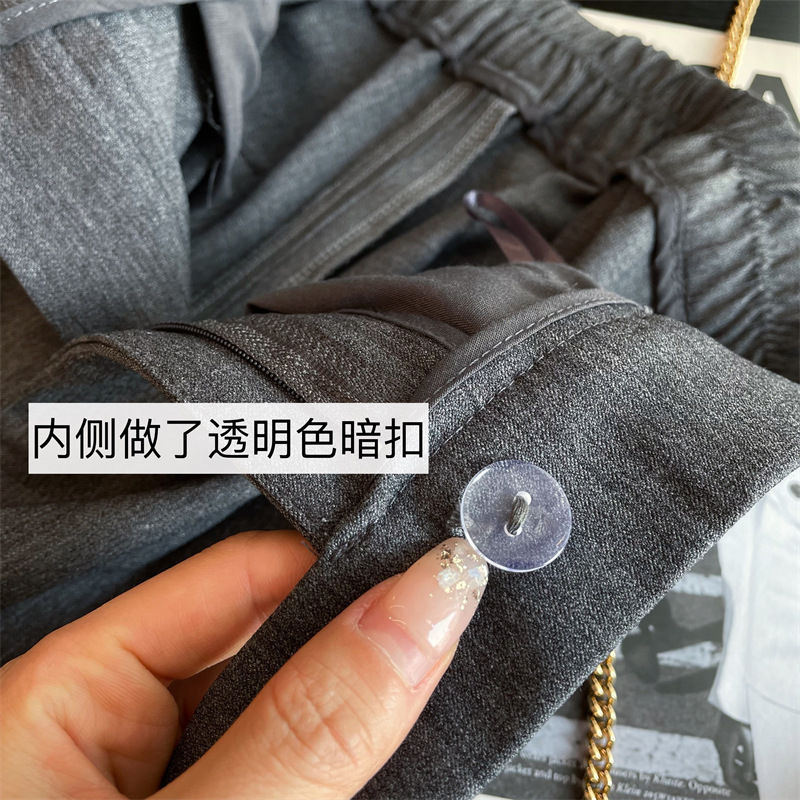 The self-retained w beauty Hidden meat creates a super model leg shape with a high waistline design, versatile and slimming suit pants and casual pants pic 4