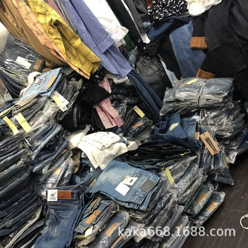 Men's jeans wholesale男式牛仔裤弹力直筒批发出口男士尾单长裤详情17
