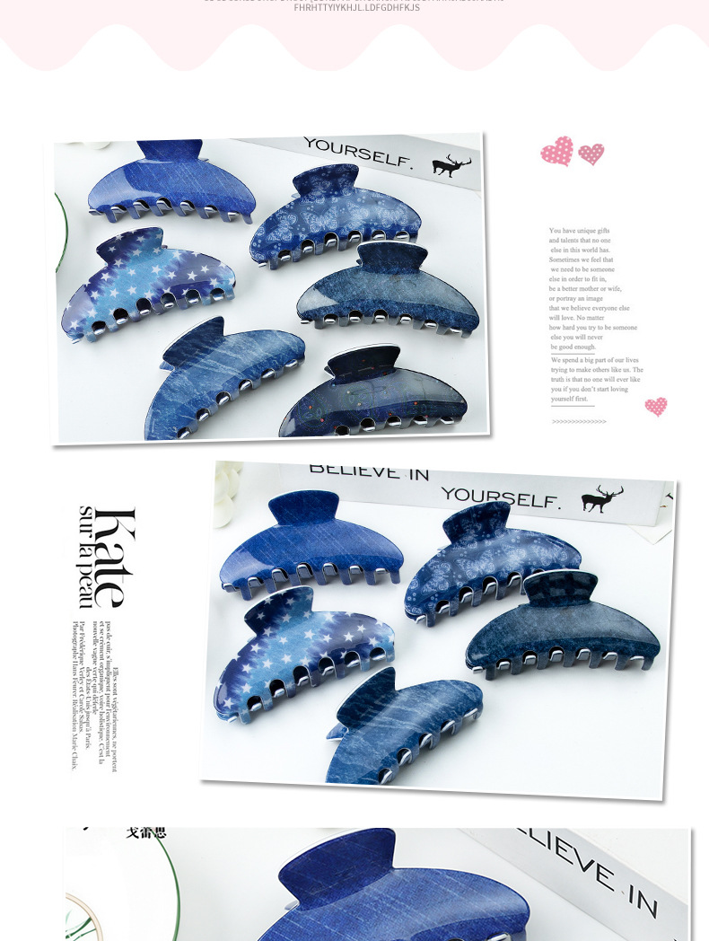 Golis Starry Sky 9cm Hair Clip for the back of the head, 2023 New style pic 6