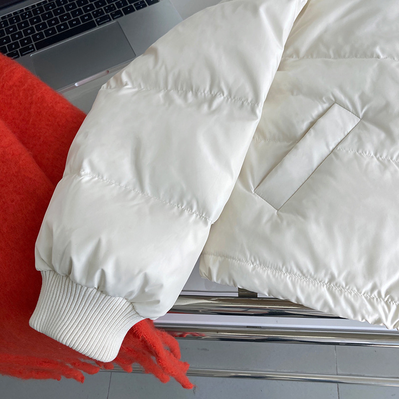 Luxi 2022 New Design sense stand-up collar short Down jacket for petite women 90, white duck down jacket Y33 pic 80