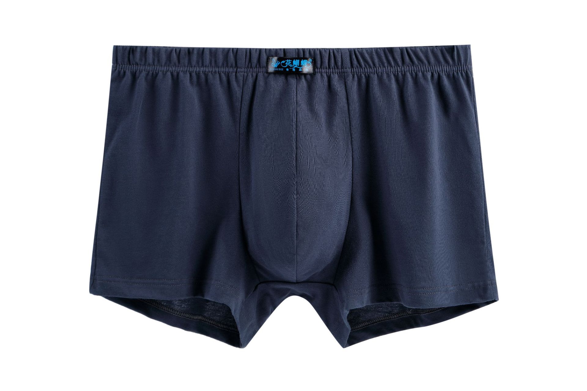 工厂批发花蝴蝶品牌纯棉中腰中老年人男士纯色平角大码内裤夏季裤详情5