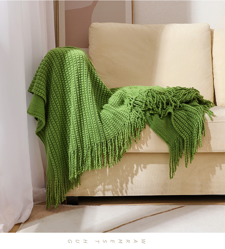 Sofa blanket, cover blanket, office nap air conditioning blanket, bean blanket, knitted blanket, Bohemian nap blanket, bed end blanket pic 13