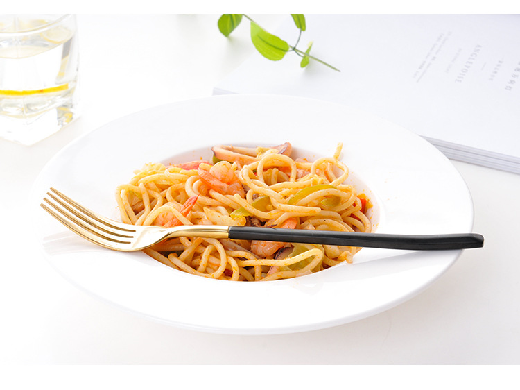 Creative Italian pasta plate, flying saucer plate, straw hat pasta, European deep plate, Western soup plate, 11-inch Western cuisine soup plate pic 6