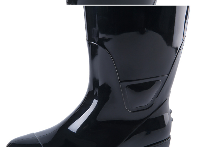 钢头防砸高筒防护雨鞋男1801高帮三防劳保鞋护脚工作雨靴水鞋胶鞋详情16