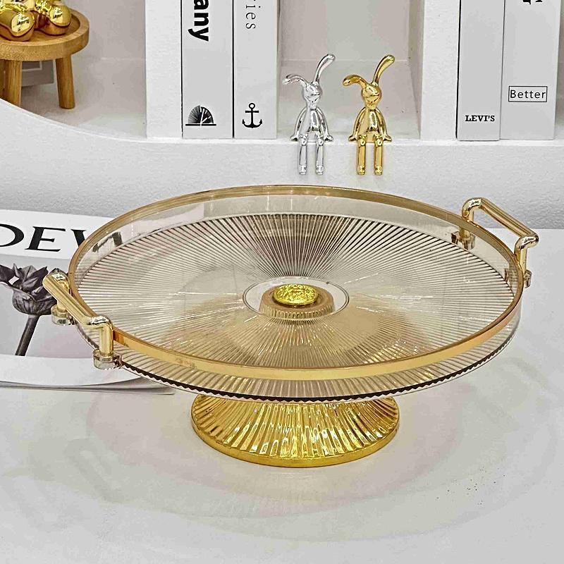 34 Creative European-style Home Fruit plate, living room coffee table, Plastic candy plate, dried fruit plate, Office snack plate, Small fruit plate pic 2