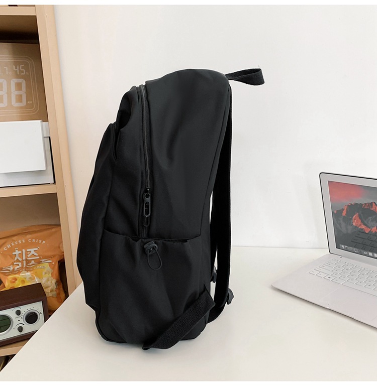 2024新款大容量纯色简约百搭时尚初高中生电脑包大学生双肩背包详情31