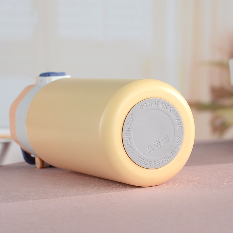 新款304不锈钢弹跳盖保温杯女学生儿童直印水杯手提便携运动水壶详情5