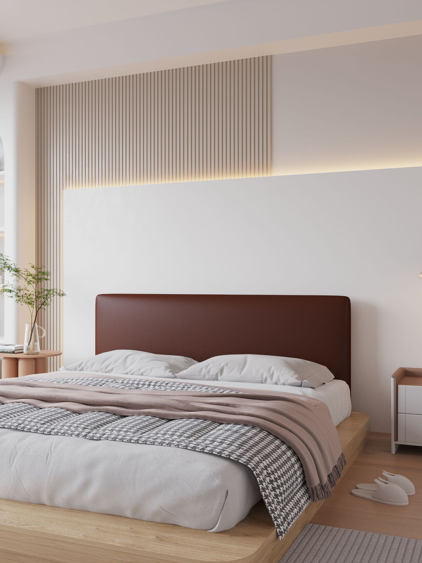 跨境PU科技布软包床头罩防水防污家用床头保护套罩卧室床头全包套详情12