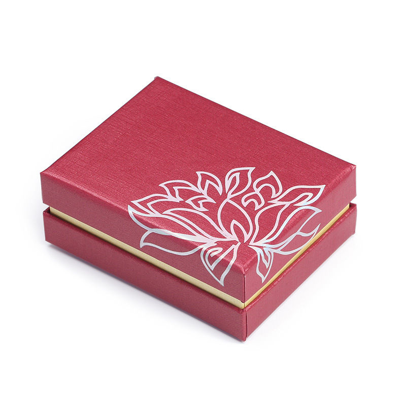 Red lotus packaging box, gift box, bracelet, handle, earrings, necklace, ring, universal gift box pic 3