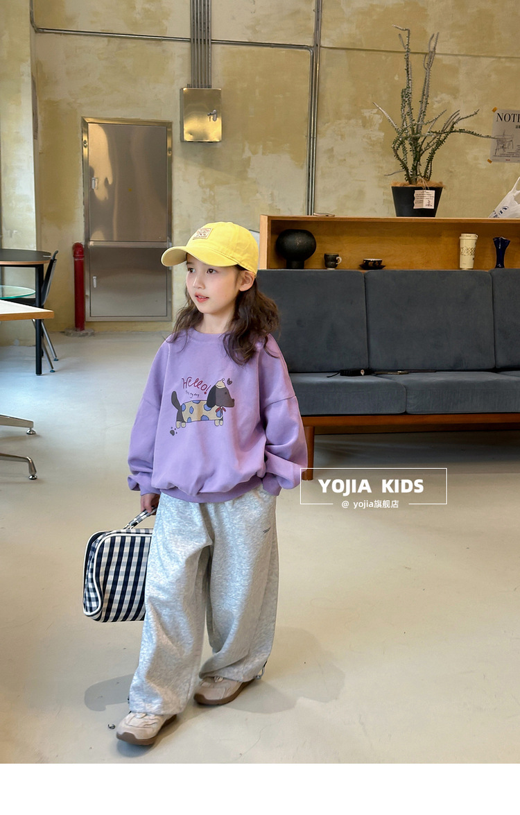 小瑜哥女童卡通卫衣春装2025新款圆领童装上衣儿童春装长袖套头衫详情29