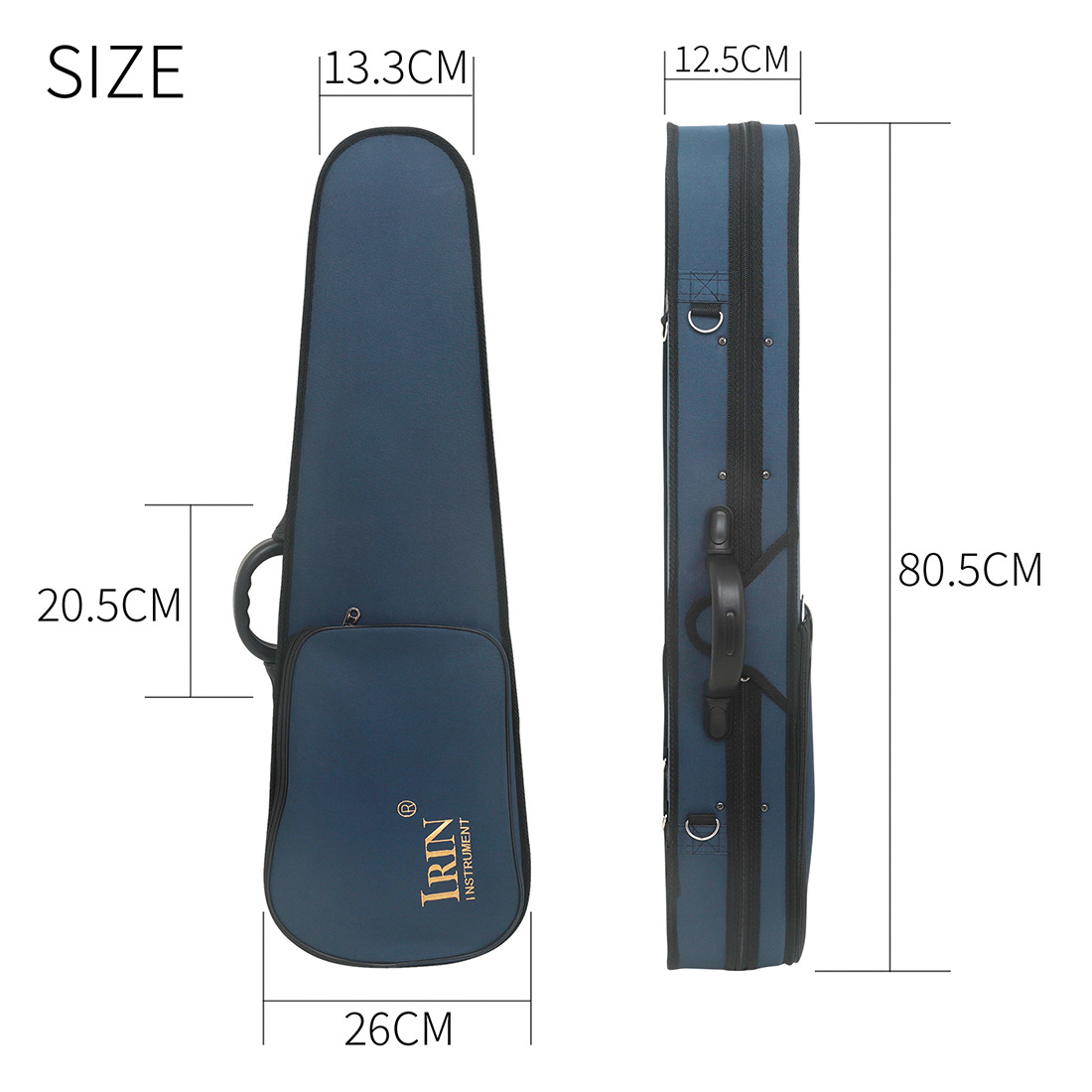 IRIN violin case, grand violin bag with hygrometer, Oxford cloth, lightweight and pressure-resistant violin hand-held cloth case pic 3