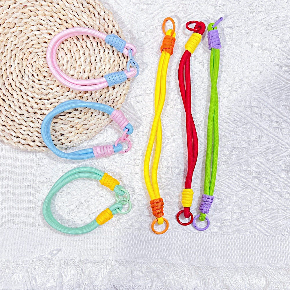 手机挂绳多巴胺色手腕带彩色编织手绳汽车钥匙手机壳防丢短绳挂件详情1