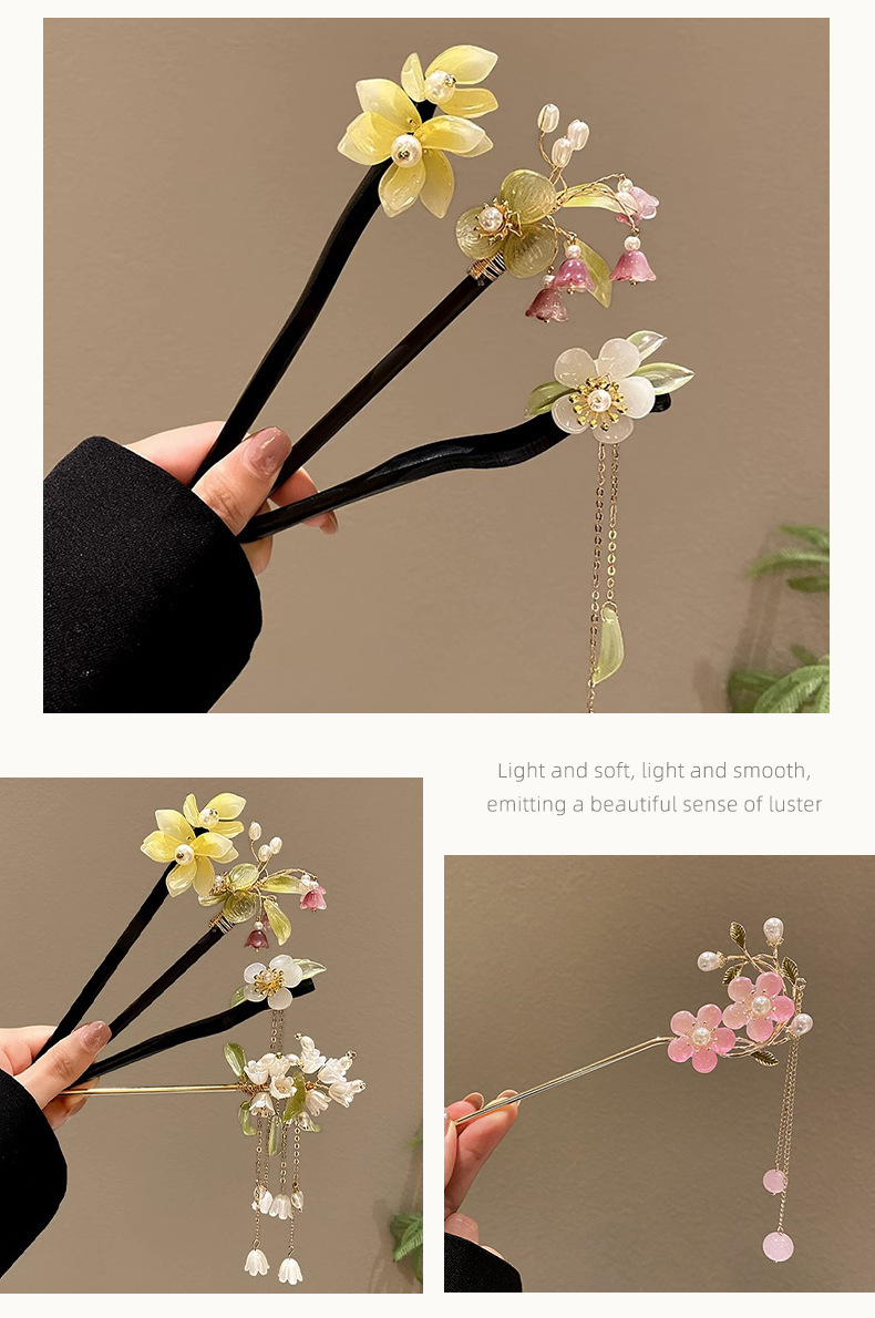 发簪女新中式古风流苏步摇发钗高级感盘头发汉服簪子旗袍发饰批发详情18